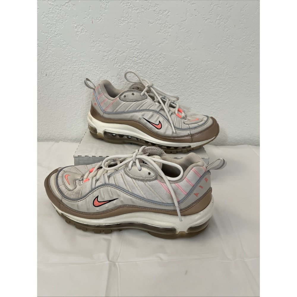 Nike Air Max 98 Lava Glow CI9907-100 Womens‎ size 8.5 Gray Pink White Reflective